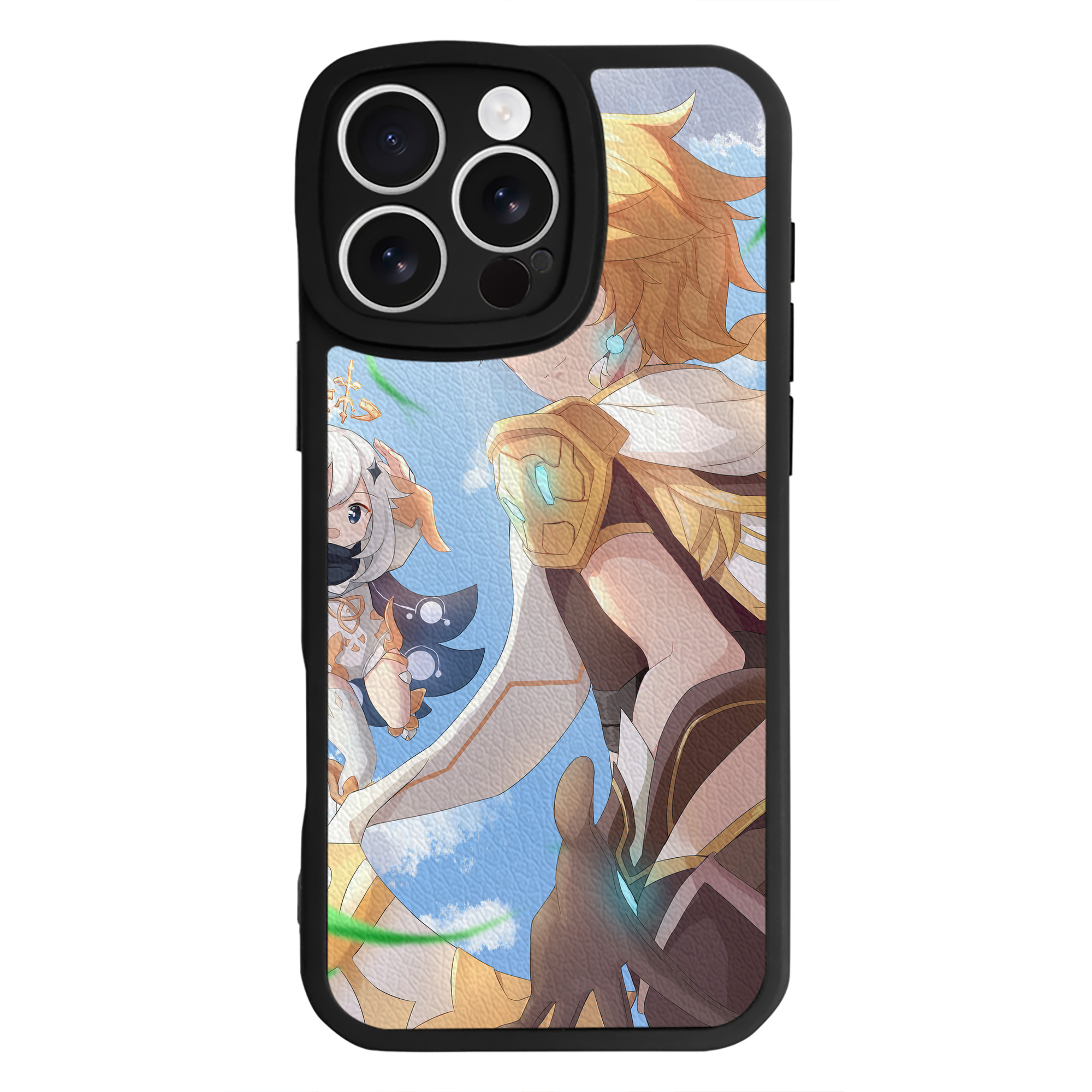 げんし神 genshin 【iPhone 16シリーズ対応】シリコンスマホケース（レザー調） 材質：シリコン